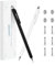 AULEEP 2 in 1 Stylus (Fiber & Disc Tip) Stylus Pens for Touchscreen, High Sensitivity & Precision Capacitive Stylus Pencil for All Touchscreens & Tablets/iPhone/ipad/Samsung (2 Pack-Black/White)