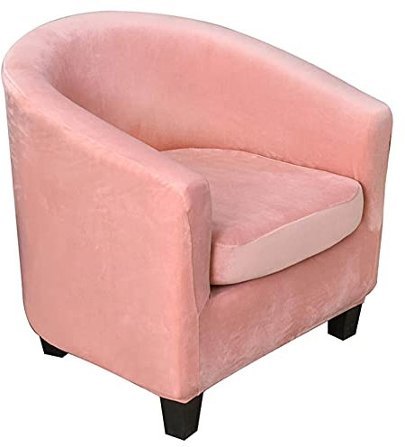 Samt Sofabezug für Sessel 2 Stück Sesselbezug Stretch Tub Stuhl Sofabezug (Rose Set von 1)