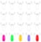 250Pcs Nail Rings Display, Reusable Ring Shape Nail Polish Display for Nails Art Polish Practice White Single Nails Color Swatches Professional Use or Beginner Exercises