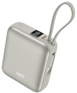 AMG-CT Mi Power Bank, 10000mAh, 35W Fast Charging, Dual USB Type-C, Digital Display, Grey (Silver)