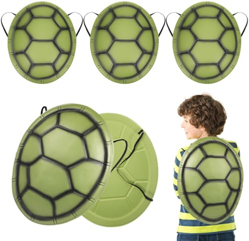 Beaupretty 5 Coquilles De Tortue DéGuisement Enfants Accessoires Cosplay Halloween Carnaval Carapace Tortue ÉLastique Costume Jeu D'Imitation