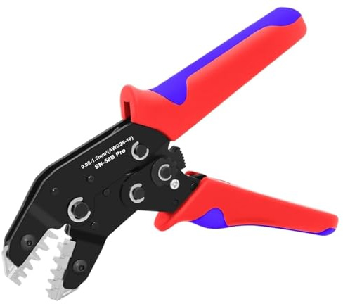 SN-58B Pro Ratschen-Crimpzange 0,08–1,5 mm² JST PH/XH/VH/JWPS-Anschlussklemmen Werkzeug Offener Lauf Crimper Kfz-Verkabelung
