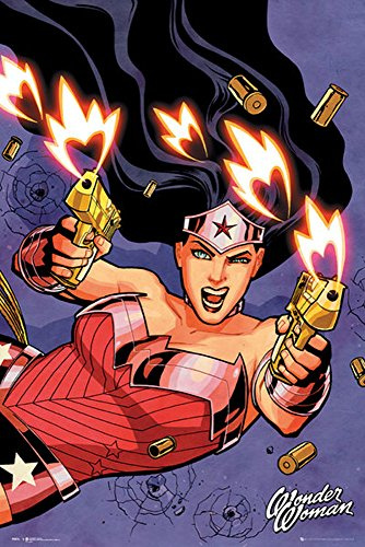 empireposter - DC Comics - Wonder Woman Shooting - Größe (cm), ca. 61x91,5 - Poster, NEU -