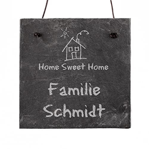 Cera & Toys® Türschild - HOME SWEET HOME - mit eigenem Wunschtext