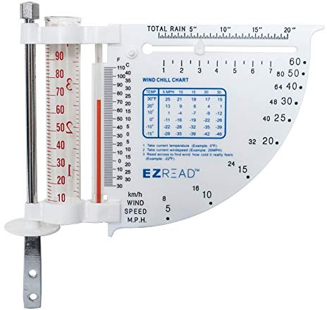 EZRead Headwind Consumer Products 840-0052 5-in-1 Weather Station, White