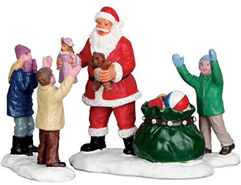 Lemax Village Collection It's Santa!, set of 3 #52318 by Lemax