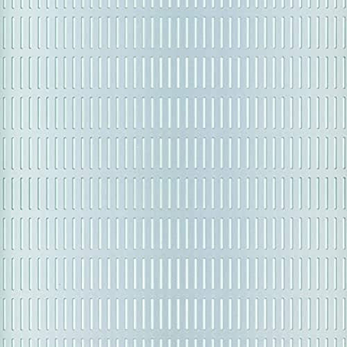 Alberts 466848 Chapa Perforada, Ranura, Aluminio, anodizado Plateado, 250 x 500 x 0,8 mm