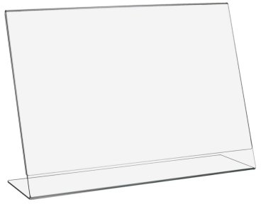 DIN A3 L-Ständer/Werbeaufsteller im Querformat aus Acrylglas - Zeigis®