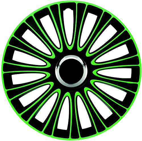Radzierblenden Radkappen Radabdeckung 15 Zoll #904 GRÜN SCHWARZ