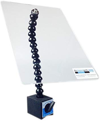 Späneschutzschild aus Acryl 300 x 200 mm mit schaltbarem Magnetfuß