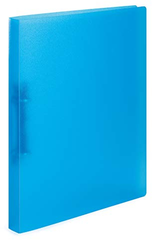 HERMA Ringbuch A4 Hellblau Transluzent, schmal, 2 Ringe, 25 mm breit, Ringordner aus Kunststoff mit Niederhalter für Kinder, Jungen und Mädchen
