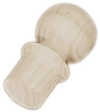 MAAJ STOPFEN/Plug OBERES ERSATZTEIL ZU WEINFÄSSER AUS KIRSCHBAUMHOLZ