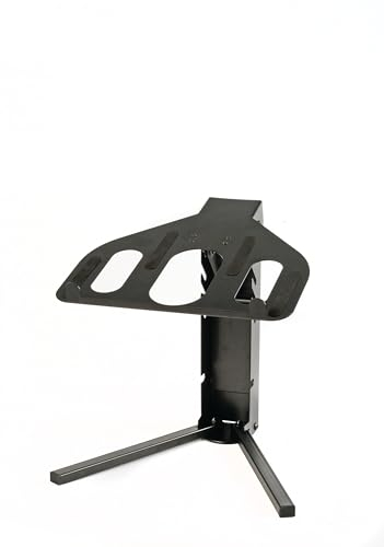 QUIK LOK - LPH/005 SUPPORTO PER LAPTOP, Struttura in Acciaio Leggera e Stabile, con Pads in Gomma, Due Angolazioni Diverse, Carico Massimo 15kg, Colore Nero