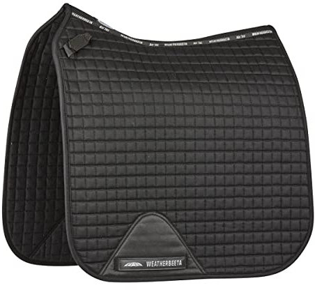 WeatherBeeta Prime Dressage Saddle Pad, Black, Full