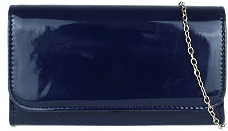 Girly Handbags Damen Lack Clutch glänzend Abendtasche Party Hochzeit