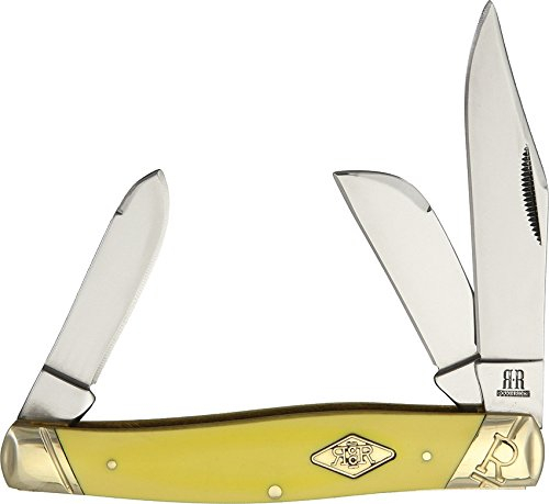 Rough Rider Yellow Carbon Stockman, Taschenmesser, Carbonklinge, RR1740