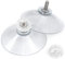 schildEVO Saugnäpfe Ø 50 mm | M4 Gewinde – Länge 10 mm | V2A Edelstahl | Rändelmutter | DHL-Versand | HOCHWERTIG - Made in Germany (Transparente Rändelschrauben, 20)