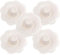 WENTS Filtro per Capelli 5 Pezzi Filtro Raccogli Capelli Hair Catcher Bagno Lavandino Colino Filtro di Scarico della Doccia Silicone Cucina Filtro Lavello (Bianco)