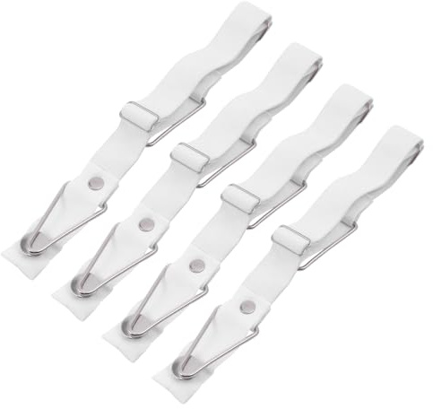 WINOMO Bettlakenhalter, dreieckig, verstellbar, für Matratze, Kissen, 4 Stück