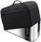 ELR Toaster Dust Cover 2/4 Slices Toaster Appliance Protection Cover Zipper & Open Pockets Bread Machine Cover with Top Handle (4 Slice Long Slot: 16x7.5x8in, Black)