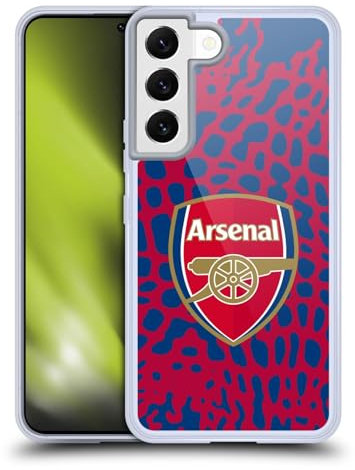 Head Case Designs Offizielle Arsenal FC Tier Logos Soft Gel Handyhülle Hülle kompatibel mit Samsung Galaxy S22 5G