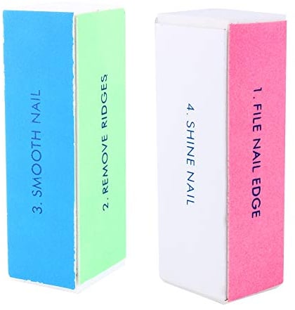 1 Uds. Bloque de lima de uñas, pulidor de lijado, lima de uñas profesional de 4 lados, lima de uñas de salón, manicura, puntas de arte, herramientas