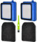 2 Stück Filter Zubehör für AEG QX6 QX7 QX8-2 ASKW1 Akku-Staubsauger,Ersatzfilter für AEG ASKW1 Filter mit 2 Vormotorfilter,2 Hygienefilter Waschbar,1 Reinigungsbürste