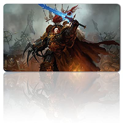 four leaves Abaddon The Despoiler - MTG Spielmatte + Gratis Tasche, Mit Kartenzonen, Sammelkartenspiel, Tischmatte, Spiele, MTG Mauspad, Größe 60 X 35 cm