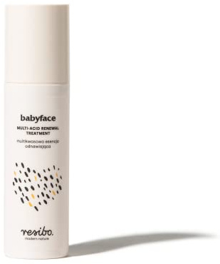 Resibo - Babyface Multi-Säure-Erneuerungsessenz | Säurekombination | Spendet Feuchtigkeit und Glättet | Leuchtet Hautverfärbungen auf | Gleicht den Hautton aus | 50 ml
