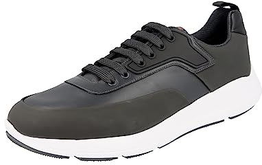 Prada Herren Grau Leder Sneaker 4E3270 43 EU/UK 9