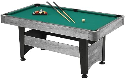 TAVOLO DA BILIARDO ROVERE GRIGIO CHICAGO 5 - CHICGR5 - MISURA CAMPO 160 X 80 CM