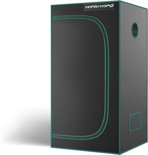 MARS HYDRO Tienda de campaña para cultivo (60 x 60 x 120 cm, para cultivo en interiores, reflectante, hidropónica, bandeja inferior extraíble, para plantas y espacios de crecimiento)