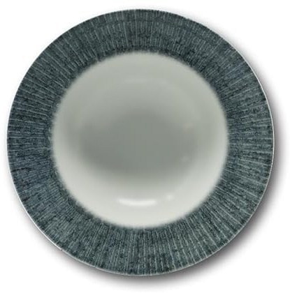 Saturnia Set 6 Piatti da Tavola Pasta Bowl Space in Porcellana 26,5 cm