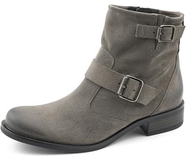 Paul Green Damen Stiefelette, Frauen Biker Boots,Bootee,Booties,halbstiefel,Kurzstiefel,uebergangsschuhe,uebergangsstiefel,Grau (Titan),39 EU / 6 UK