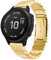 Metallarmband Kompatibel mit Garmin Fenix 8 43mm Armbänder, Metall Solid Gewebte Edelstahl Ersatzarmband Uhrenarmband für Garmin Fenix 8 43mm, A-Gold