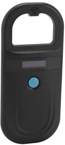 Haustier-Mikrochip-Leser-Scanner, USB-Haustier-Chip-Scanner, Wiederaufladbarer Handtier-Tag-Scanner, für Tiere, Haustiere, Hunde, Katzen (Black)