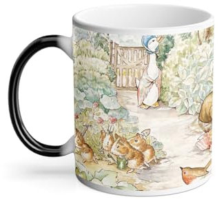 Mug Thermo-réactif Tasse Magique - Petter Rabbit Pierre Lapin Jardin Illustration Enfant Beatrice Potter - 325 ml