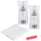 15 Pack Wine Bottle Protector, Wine Bubble Wrap Bags, Wine Sleeves Inflatable, Reusable Air Column Bags with Pump for Airplane Travel Transport Safety Shipping