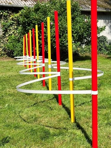 Generisch STECK-Slalom - AUSBILDUNGSSET / 10 SLALOMBÖGEN + 12 STANGEN(32mm)