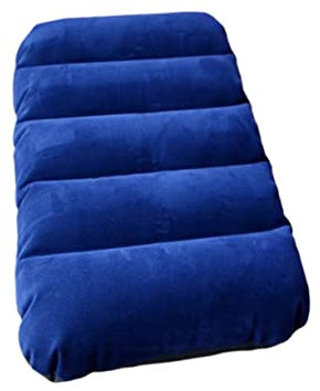 BIUDECO Aufblasbares Campingkissen Stuhlrückenkissen Beflockungskissen Tragbares Nickerchenkissen Für Reisen Campingzubehör Komfortabel Und Einfach Zu Bedienen