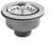 Stainless Steel Kitchen Sink Strainer 110mm Double Filter Drainage Trap PP PVC Material High Temperature Resistant