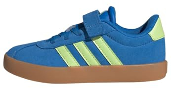 adidas Unisex Kinder VL Court 3.0 Hook and Loop Shoes Kids, Bright royal/Pulse lime/GUM10, 30 1/2 EU