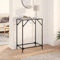 Makastle Console Meuble, Table Console Table d'appoint avec Dessus en Verre, Meuble de Rangement pour Entrée ou Salon, Transparent 60x35x81cm Acier