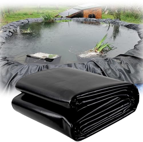 HDPE-Teichfolie, 3 x 6 m, 0,12 mm Membran für Fischteiche, Wasserfälle, Bachläufe und Springbrunnen, ideal für Wassergärten und Wasserfunktionen
