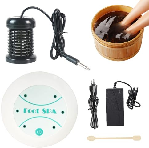 Bain de Pied Ionique, HOVCEH Portable Foot Spa Ionic Detox, Bain de Pieds électrolytique pour Corps, Appareil de Spa Kit (Sans bac pour bain de pieds)
