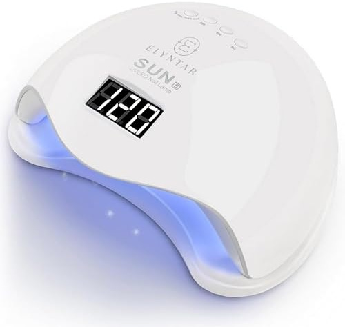 ELYNTAR SUN 5 – Lampe UV LED 48W pour ongles, écran LCD, minuterie et capteur automatique, pour gel et semi-permanent