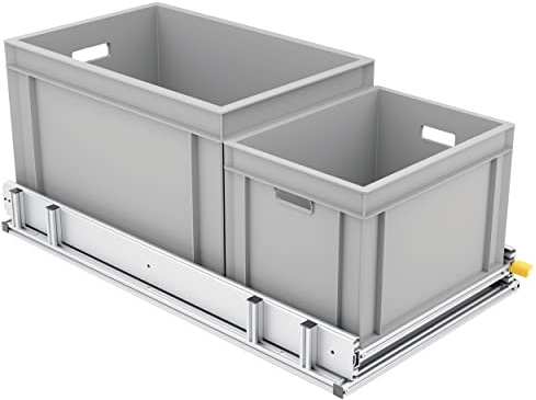 Tinobu Beliebter Heckauszug für Kastenwagen 540 - Schwerlastauszug 90cm mit 220kg Traglast - mit Bodenbefestigung - Auszugsystem für Wohnmobil (90x40cm)