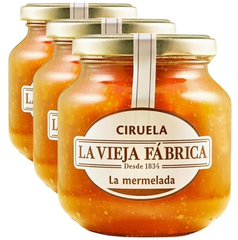 La Vieja Fábrica | Mermelada de ciruela TRADICIONAL | 350g (Paquete de 3)