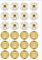 24 Precut Golden Wedding Anniversary 50 Years Celebration Edible Wafer Paper Cake Toppers Decorations