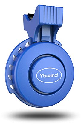 Ytuomzi Elektrische Fahrradklingel USB Wiederaufladbare Fahrrad Elektrisches Horn Glocke 120 dB Fahrradglocken Laut Klingel Fahrradhorn Zubehör für Mountainbike Radfahren und Rennräder (Blau)